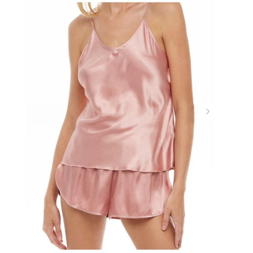 NWT Alexander Del Rossa Pink Satin Cami Top ONLY Size Medium